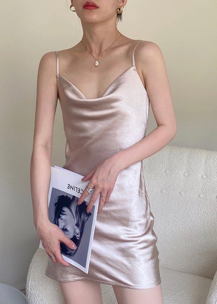 Mini Fallon Cowl Slip Dress - Mint