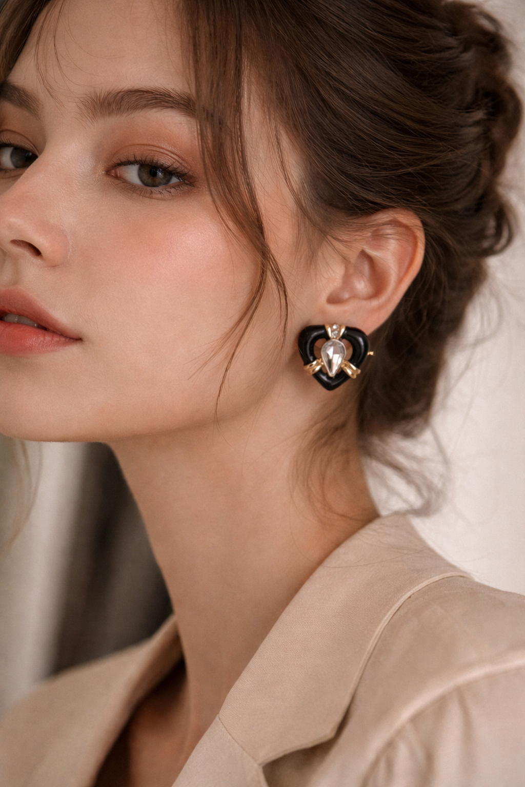 Vintage Black Earrings