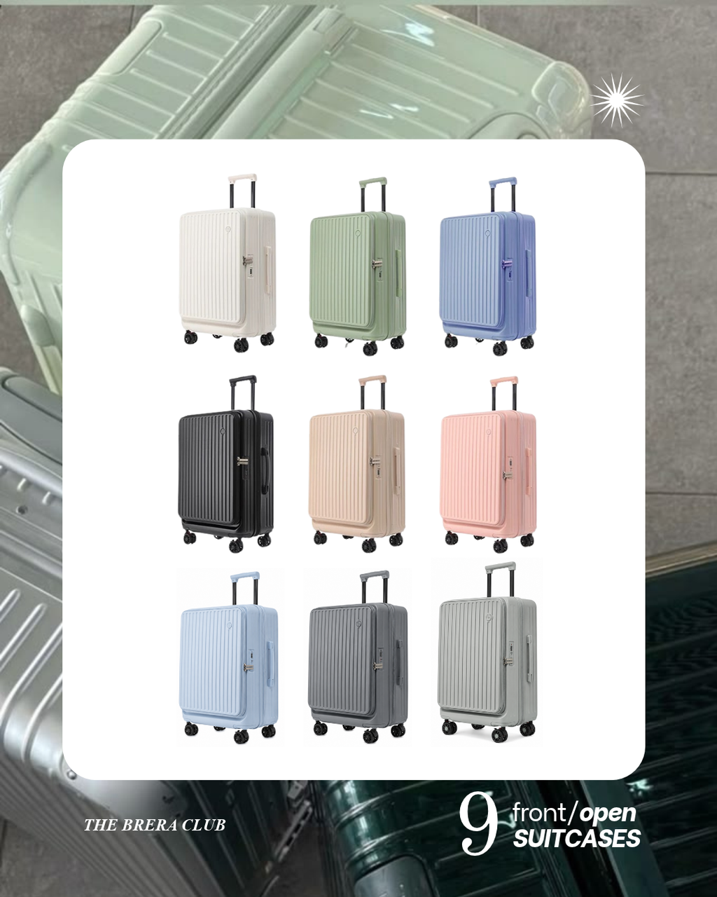 ::: 9色入 ::: 前開蓋行李喼 Luggage Collection
