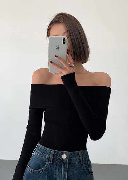 Indira Off-shoulder Knit Top