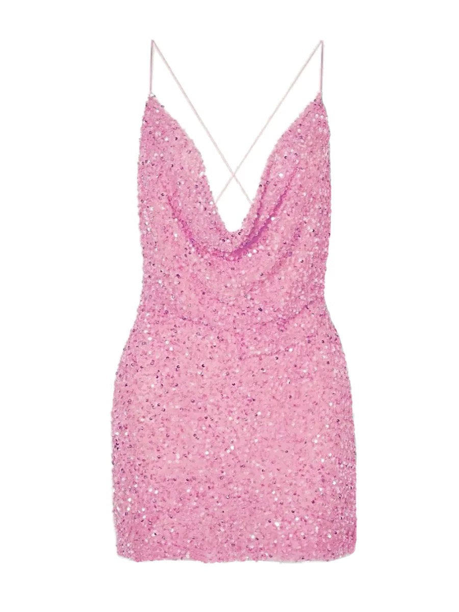 Disco Queen Sequins Mini Dress