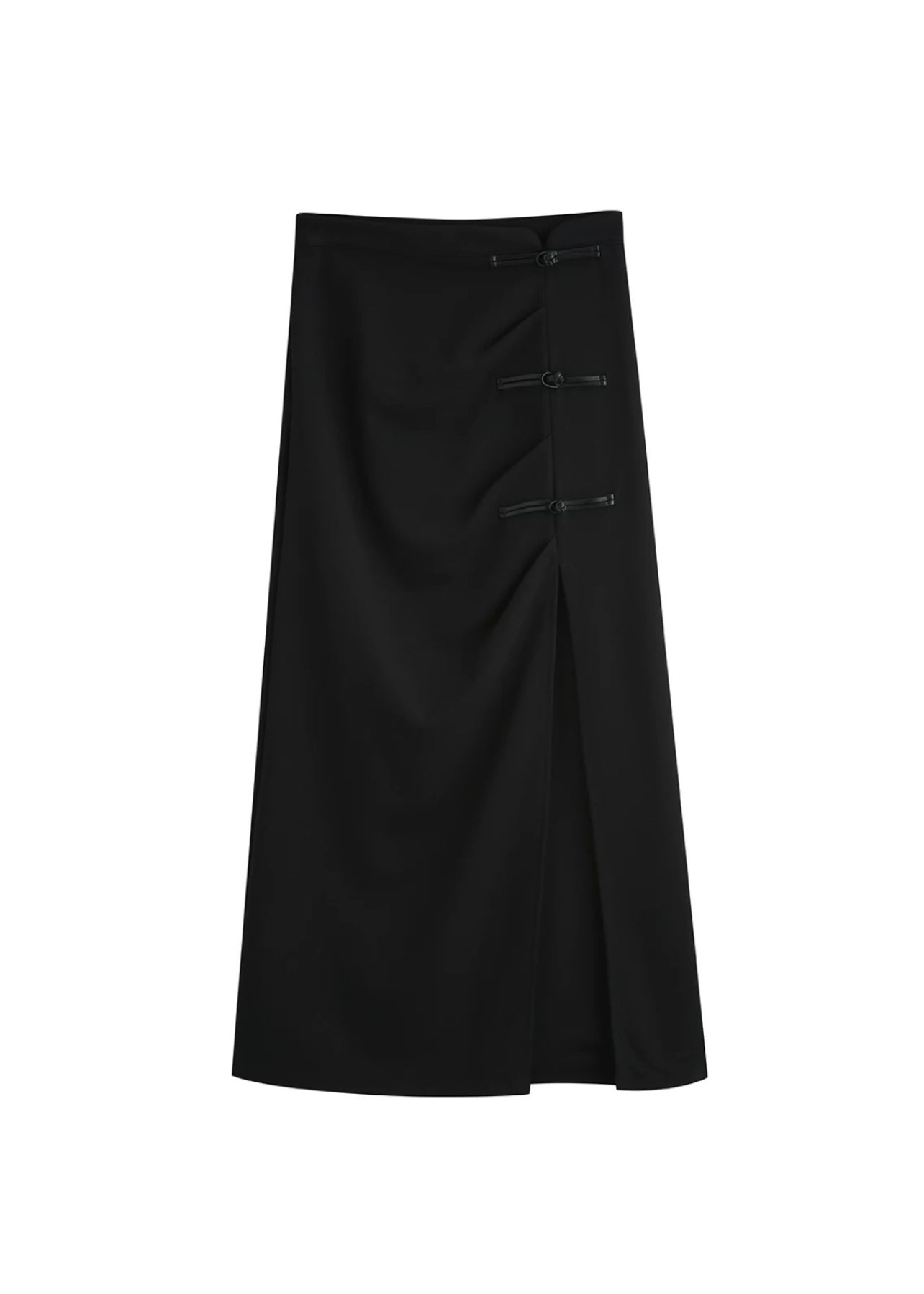 Sydell Oriental Ribbon High Slit Skirt