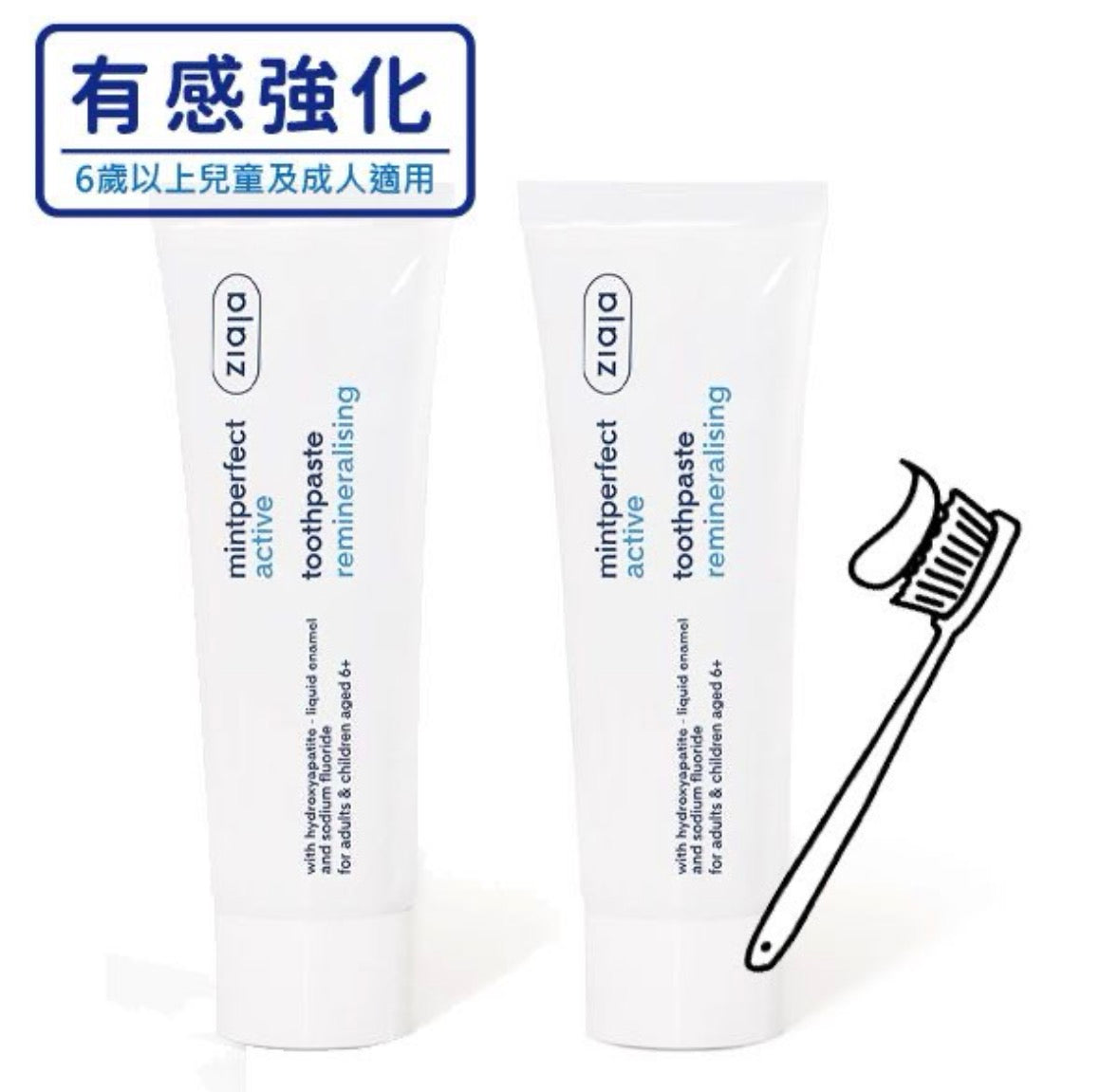 專業琺瑯質強化護理牙膏 75ml 2入