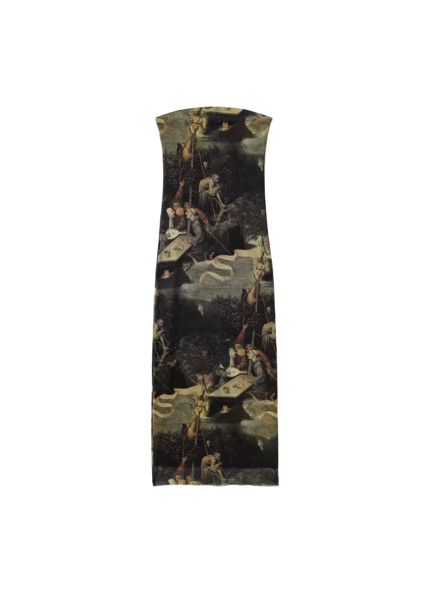 Louvre Museum Bustier Dress