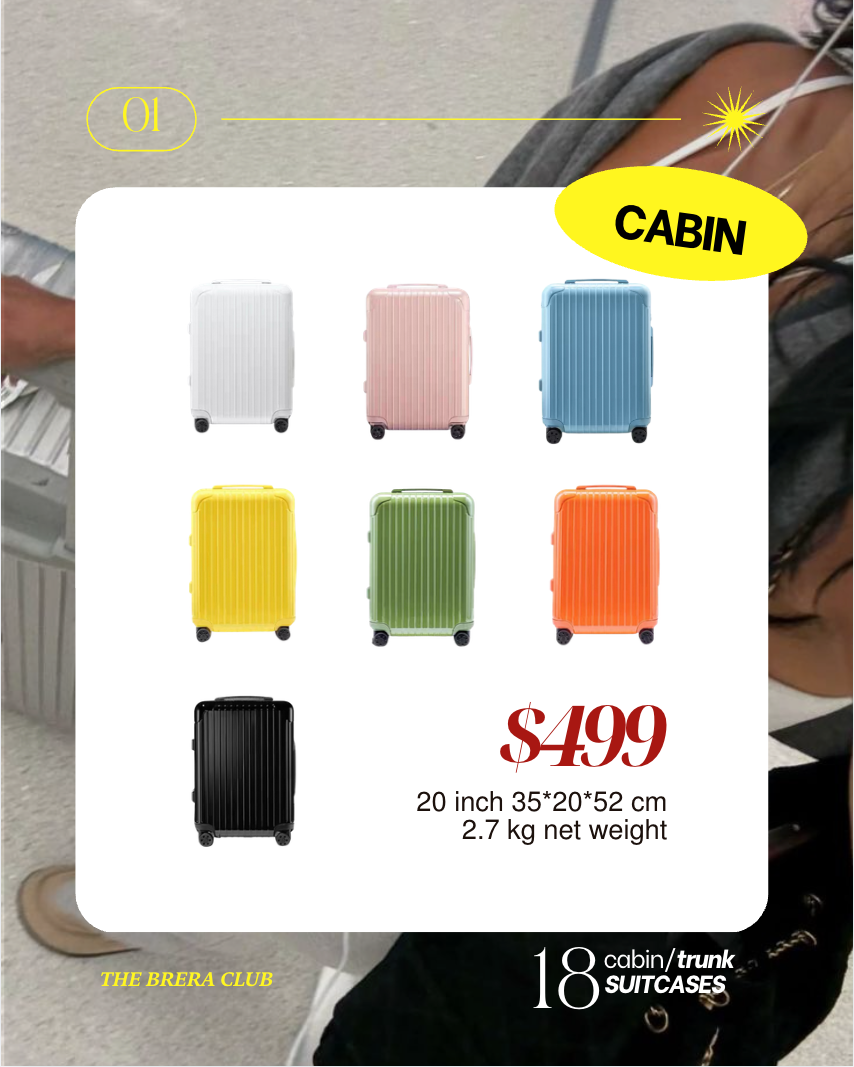 ::: 18色入 ::: Cabin Trunk 行李喼 Luggage Collection