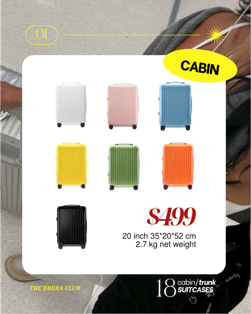 ::: 18色入 ::: Cabin Trunk 行李喼 Luggage Collection