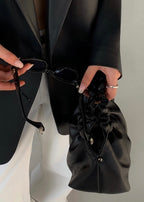 Giann Quilted Faux Leather Blazer