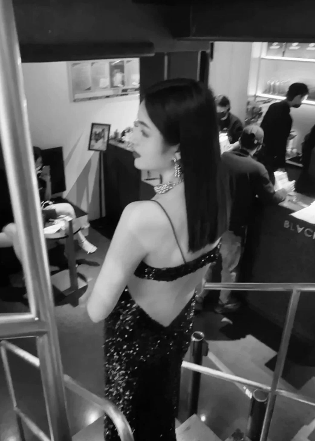 All Eyes On Venus Open Back Sequins Dress