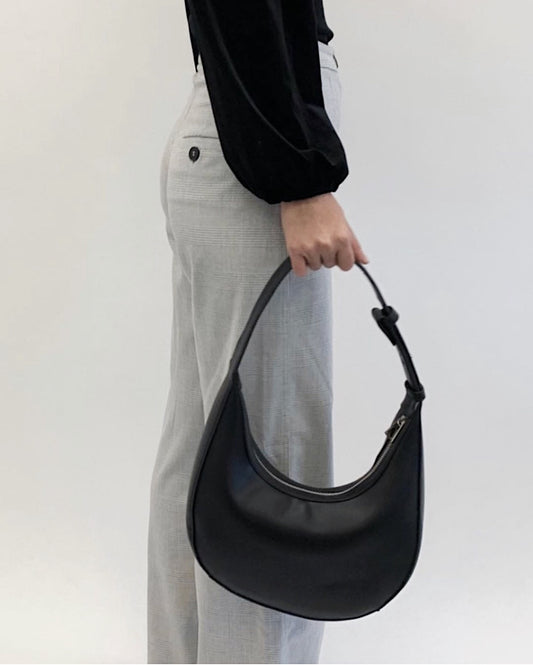 Lepont Crescent Bag - Black
